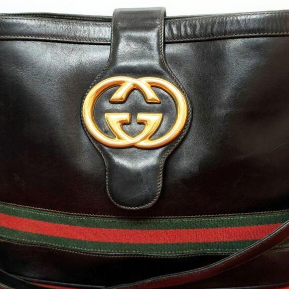 Authentic Gucci GG Sherry Ophidia Crossbody Shoulder Bag Messenger Tote Leather - Picture 5 of 16